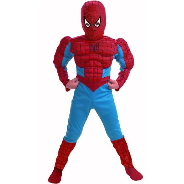 Fantasia Infantil Homem Aranha com Músculos Luxo Clássica Fantasia Infantil Homem Aranha com Músculos Luxo Clássica