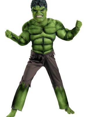 Fantasia Infantil Incrível Hulk com Músculo Luxo Fantasia Infantil Incrível Hulk com Músculo Luxo
