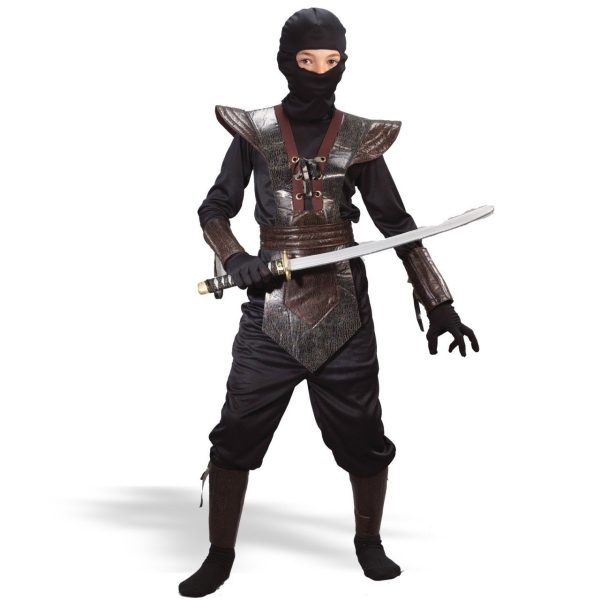 Fantasia Infantil Ninja Lutador de Couro Fantasia Infantil Ninja Lutador de Couro