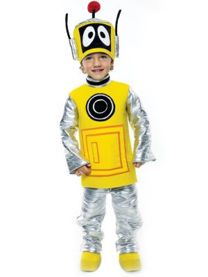 Fantasia Infantil Plex o Robô Amarelo Yo Gabba Gabba Fantasia Infantil Plex o Robô Amarelo Yo Gabba Gabba