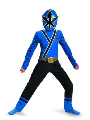 Fantasia Infantil Power Rangers Azul Samurai Fantasia Infantil Power Rangers Azul Samurai