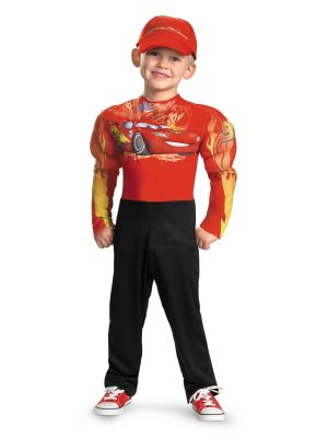 Fantasia Infantil Relâmpago McQueen com Músculos Fantasia Infantil Relâmpago McQueen com Músculos