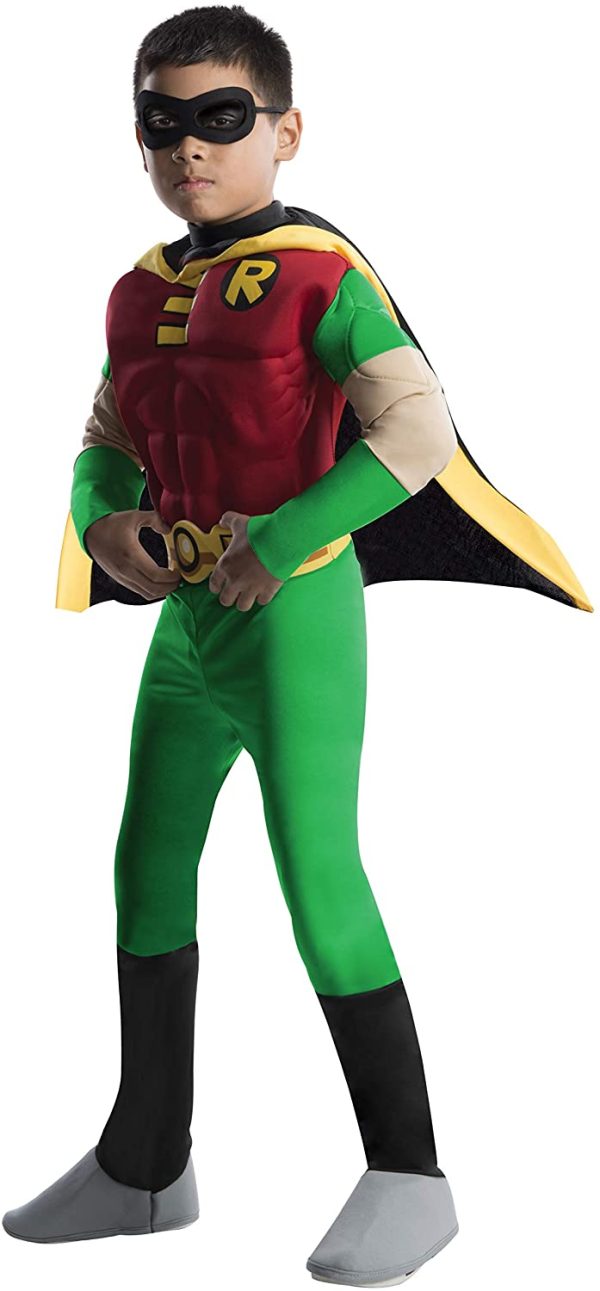 Fantasia Infantil Robin Jovens Teen Titans Luxo Fantasia Infantil Robin Jovens Teen Titans Luxo