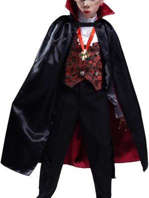 Fantasia Infantil Vampiro Gótico Elite Fantasia Infantil Vampiro Gótico Elite