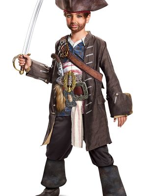 Fantasia Jack Sparrow Piratas do Caribe Elite Infantil POTC5 Fantasia Jack Sparrow Piratas do Caribe Elite Infantil POTC5