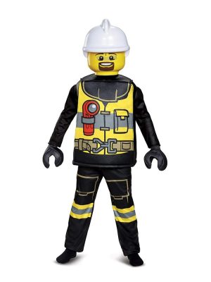 Fantasia Lego Bombeiro Clássico Fantasia Lego Bombeiro Clássico