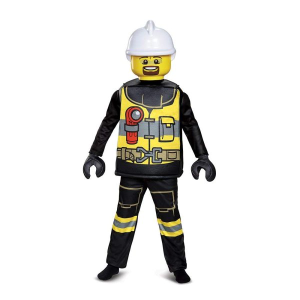 Fantasia Lego Bombeiro Clássico Fantasia Lego Bombeiro Clássico