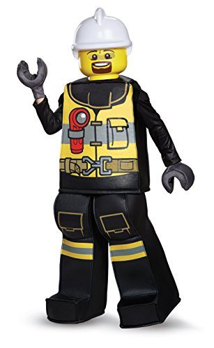 Fantasia Lego Bombeiro Luxo Fantasia Lego Bombeiro Luxo
