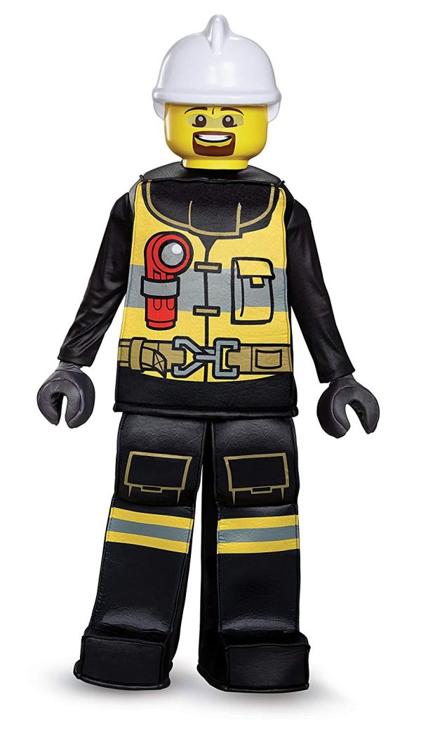 Fantasia Lego Bombeiro Luxo Fantasia Lego Bombeiro Luxo