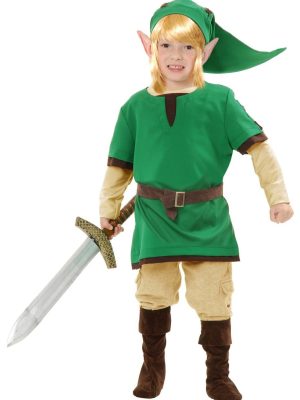 Fantasia Link Legend of Zelda Infantil Clássica Fantasia Link Legend of Zelda Infantil Clássica