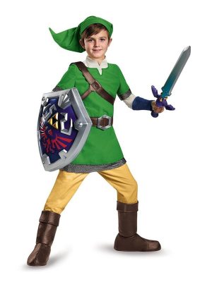 Fantasia Link Legend of Zelda Infantil Luxo Fantasia Link Legend of Zelda Infantil Luxo