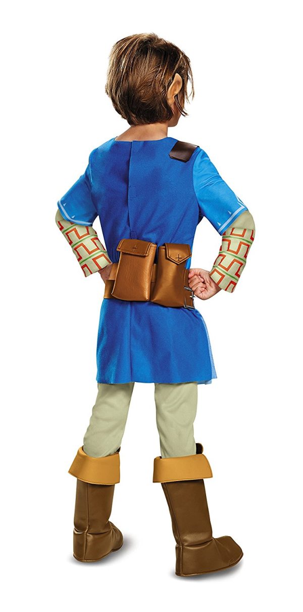 Fantasia Link Lenda da Zelda Sopro da Natureza Infantil Luxo Fantasia Link Lenda da Zelda Sopro da Natureza Infantil Luxo