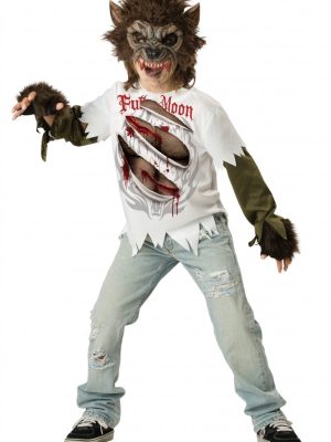 Fantasia Lobo Lobisomem Moderno Infantil Fantasia Lobo Lobisomem Moderno Infantil