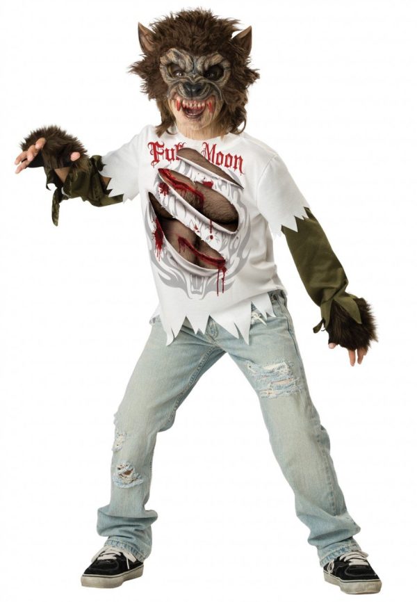 Fantasia Lobo Lobisomem Moderno Infantil Fantasia Lobo Lobisomem Moderno Infantil