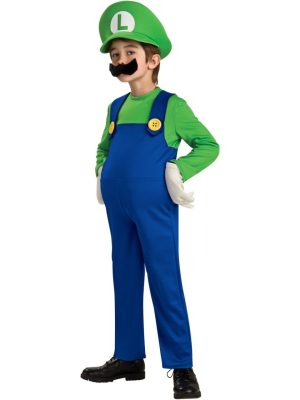 Fantasia Luigi Infantil Luxo Fantasia Luigi Infantil Luxo