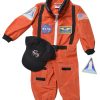 Fantasia Macacão de Astronauta Infantil Laranja