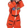 Fantasia Macacão de Astronauta Infantil Laranja