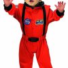 Fantasia Macacão de Astronauta Infantil Laranja