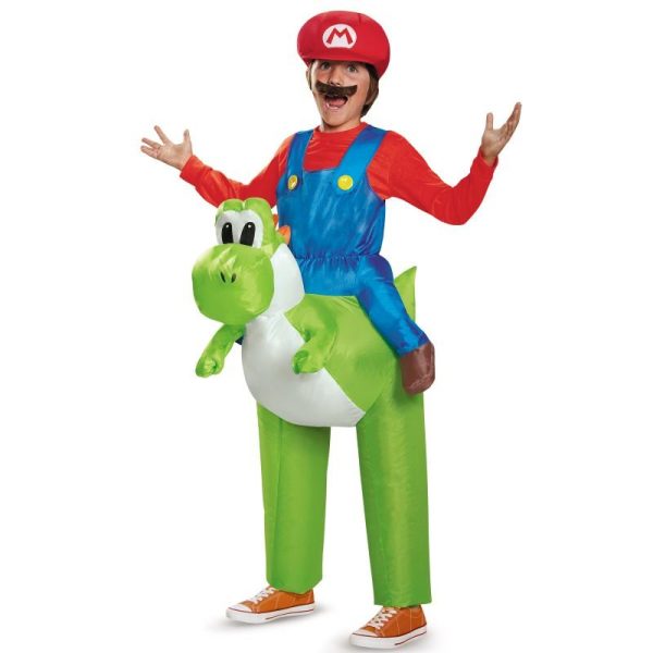 Fantasia Mario e Yoshi Infantil Inflável Fantasia Mario e Yoshi Infantil Inflável
