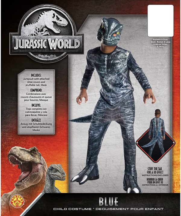 Fantasia Mundo Jurássico Reino Caído Velociraptor Infantil Fantasia Mundo Jurássico Reino Caído Velociraptor Infantil