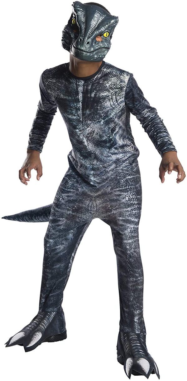 Fantasia Mundo Jurássico Reino Caído Velociraptor Infantil Fantasia Mundo Jurássico Reino Caído Velociraptor Infantil
