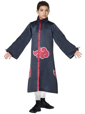 Fantasia Naruto Anime Akatsuki Infantil Luxo
