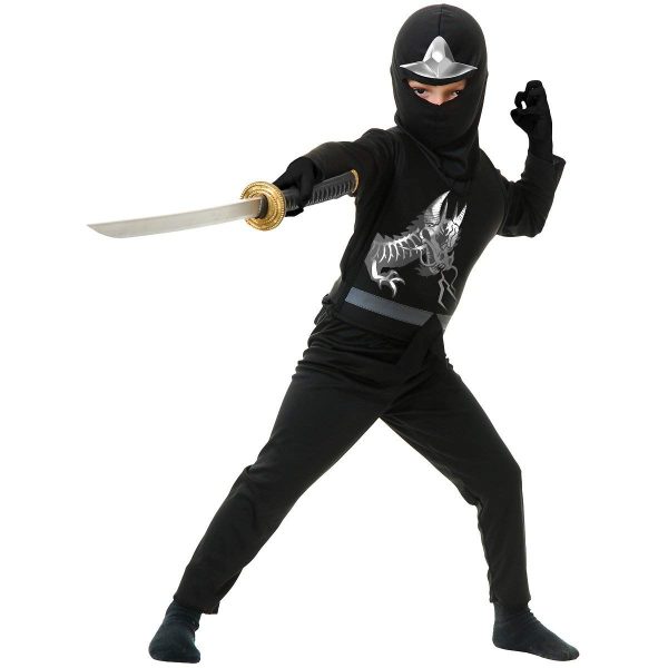 Fantasia Ninja Avenger Infantil Preto Fantasia Ninja Avenger Infantil Preto