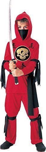 Fantasia Ninja Concept Infantil Vermelho