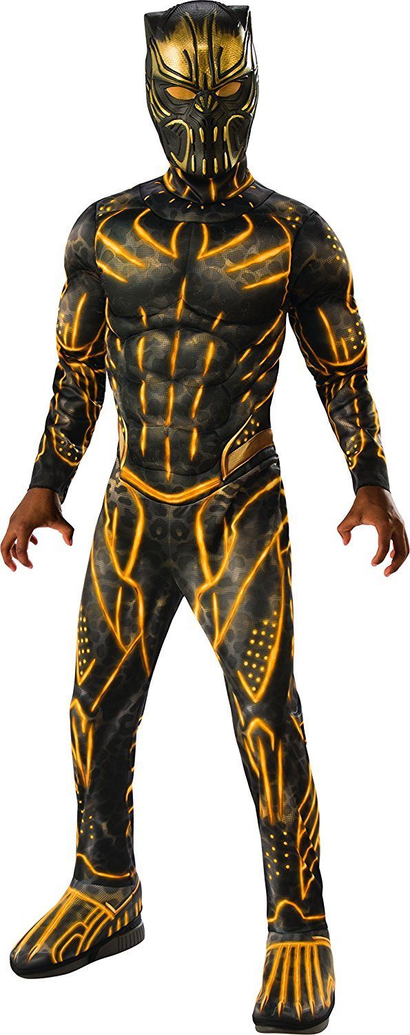 Fantasia Pantera Negra Amarelo Infantil Luxo Fantasia Pantera Negra Amarelo Infantil Luxo
