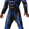 Fantasia Pantera Negra Azul Infantil Luxo