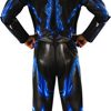 Fantasia Pantera Negra Azul Infantil Luxo