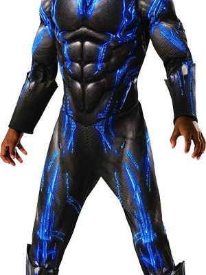 Fantasia Pantera Negra Azul Infantil Luxo Fantasia Pantera Negra Azul Infantil Luxo