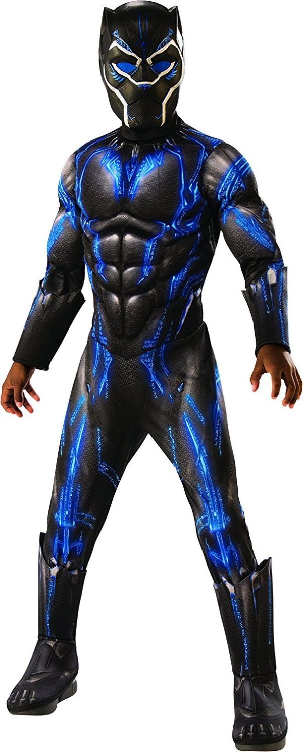 Fantasia Pantera Negra Azul Infantil Luxo Fantasia Pantera Negra Azul Infantil Luxo
