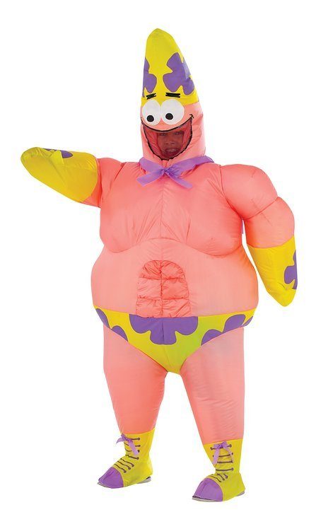 Fantasia Patrick Infantil Inflável Bob Esponja Um Herói Fora da Água Fantasia Patrick Infantil Inflável Bob Esponja Um Herói Fora da Água