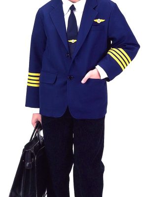 Fantasia Piloto de Avião Infantil Luxo