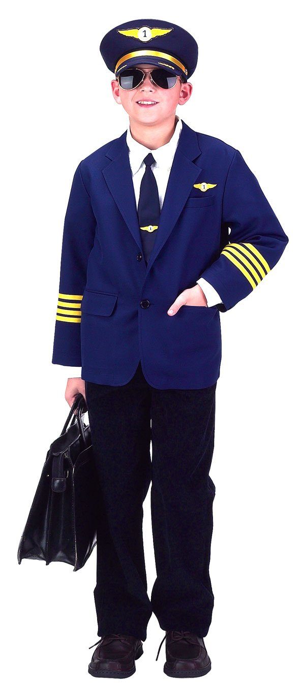 Fantasia Piloto de Avião Infantil Luxo Fantasia Piloto de Avião Infantil Luxo