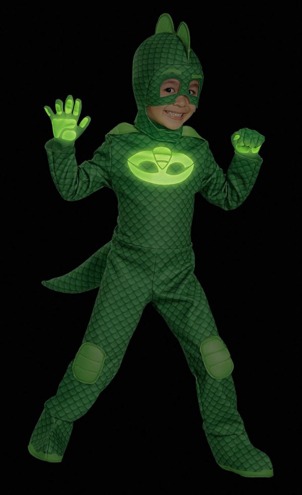 Fantasia PJ Máscaras Lagartixo Greg Luxo Infantil Fantasia PJ Máscaras Lagartixo Greg Luxo Infantil