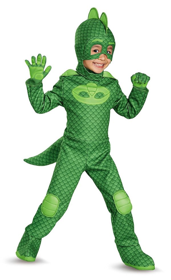 Fantasia PJ Máscaras Lagartixo Greg Luxo Infantil Fantasia PJ Máscaras Lagartixo Greg Luxo Infantil
