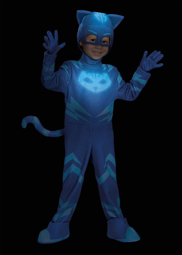 Fantasia PJ Máscaras Menino Gato Connor Luxo Infantil Fantasia PJ Máscaras Menino Gato Connor Luxo Infantil