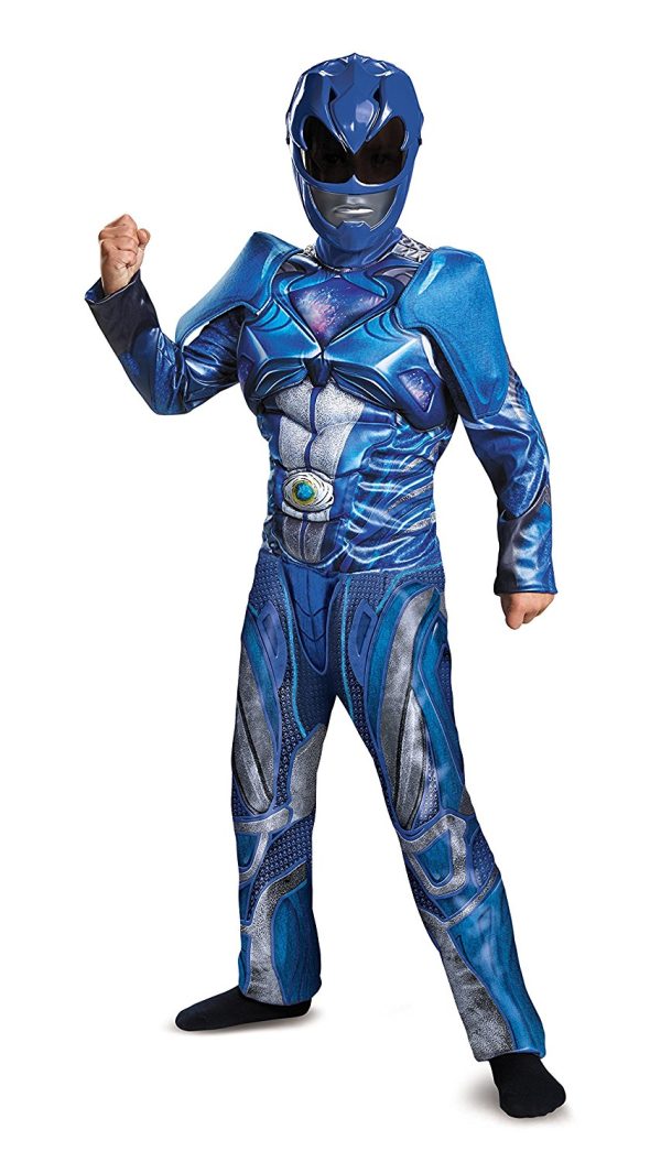 Fantasia Power Rangers Azul Filme Músculos Infantil Fantasia Power Rangers Azul Filme Músculos Infantil