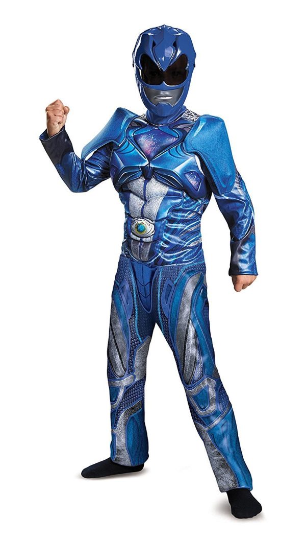 Fantasia Power Rangers Azul Filme Músculos Infantil Fantasia Power Rangers Azul Filme Músculos Infantil