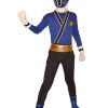 Fantasia Power Rangers Azul Luxo Infantil Adolescente