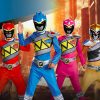 Fantasia Power Rangers Dino Charger Azul Clássica