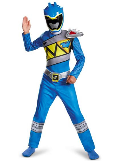 Fantasia Power Rangers Dino Charger Azul Clássica Fantasia Power Rangers Dino Charger Azul Clássica