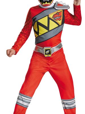 Fantasia Power Rangers Dino Charger Vermelho Clássica Infantil Fantasia Power Rangers Dino Charger Vermelho Clássica Infantil