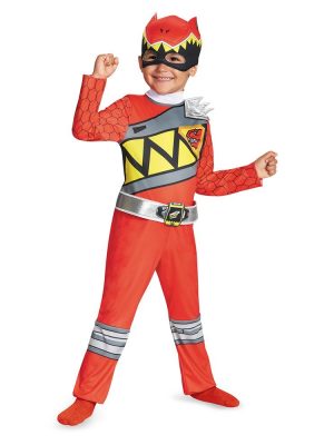 Fantasia Power Rangers Dino Charger Vermelho Infantil Clássica Fantasia Power Rangers Dino Charger Vermelho Infantil Clássica