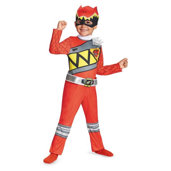 Fantasia Power Rangers Dino Charger Vermelho Infantil Clássica Fantasia Power Rangers Dino Charger Vermelho Infantil Clássica
