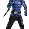 Fantasia Power Rangers Morfador Azul Luxo Infantil