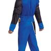 Fantasia Power Rangers Ninja Azul Luxo Infantil