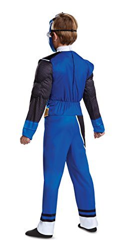 Fantasia Power Rangers Ninja Azul Luxo Infantil Fantasia Power Rangers Ninja Azul Luxo Infantil